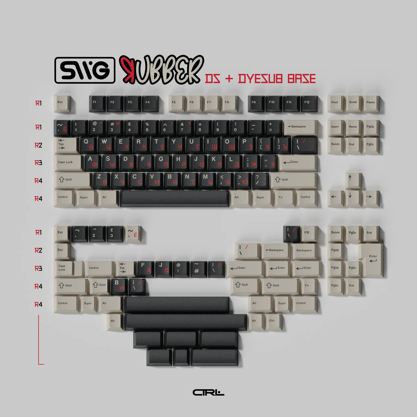 SWG Rubber ABS Keycap Set
