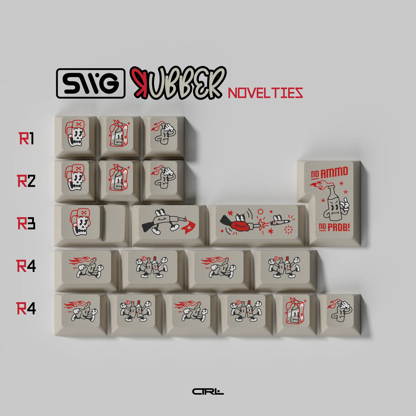 SWG Rubber ABS Keycap Set