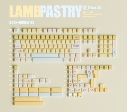 Keybyelab Lamb Pastry keycap set