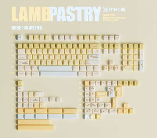 Keybyelab Lamb Pastry keycap set
