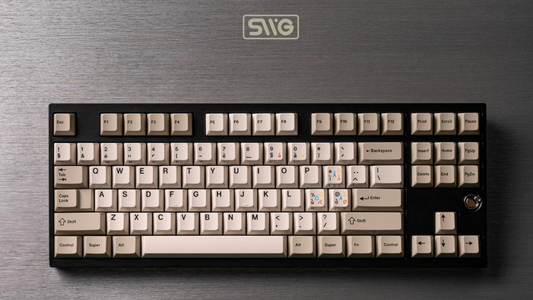 SWG Beige ABS keycap set