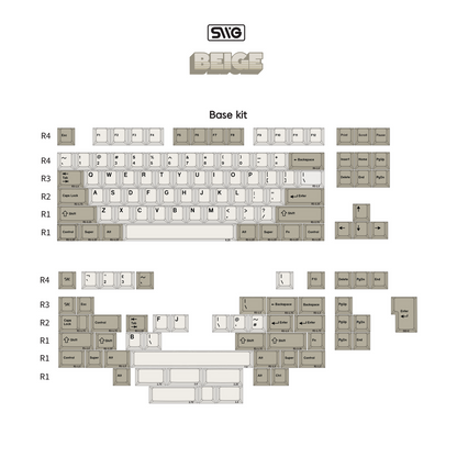 SWG Beige ABS keycap set